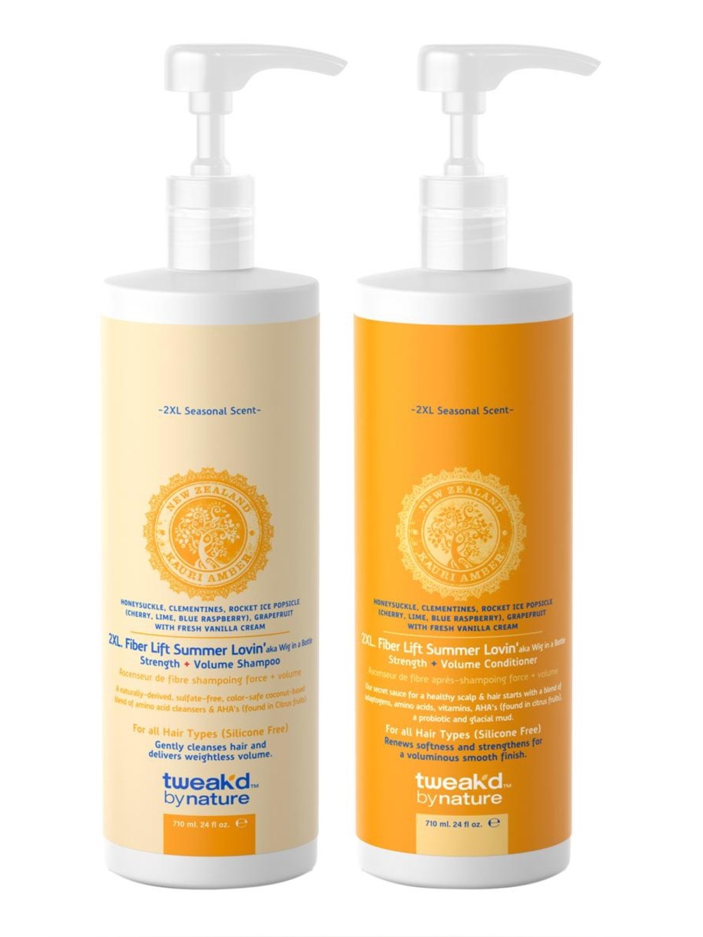Tweak'd by Nature Fiber Lift Summer Lovin Shampoo & Conditioner Wig In A Bottle